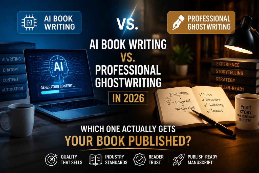 AI Book Writing vs. Professional Ghostwriting